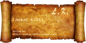 Laskai Kitti névjegykártya